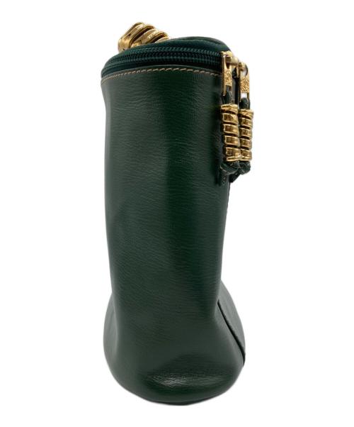 LOEWE（ロエベ）LOEWE (ロエベ) バニティバッグ グリーンの古着・服飾アイテム