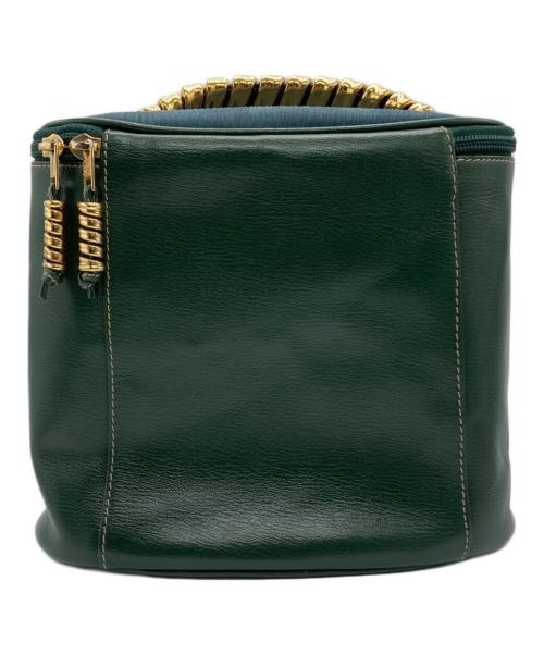 LOEWE（ロエベ）LOEWE (ロエベ) バニティバッグ グリーンの古着・服飾アイテム