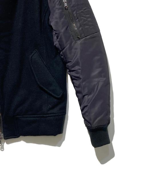 Junhashimoto（ジュンハシモト）junhashimoto (ジュンハシモト) WA-1(WRAP＋MA-1) パーカー ブラック サイズ:3の古着・服飾アイテム