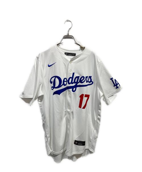 NIKE（ナイキ）NIKE (ナイキ) ベースボールシャツ ホワイト サイズ:Lの古着・服飾アイテム