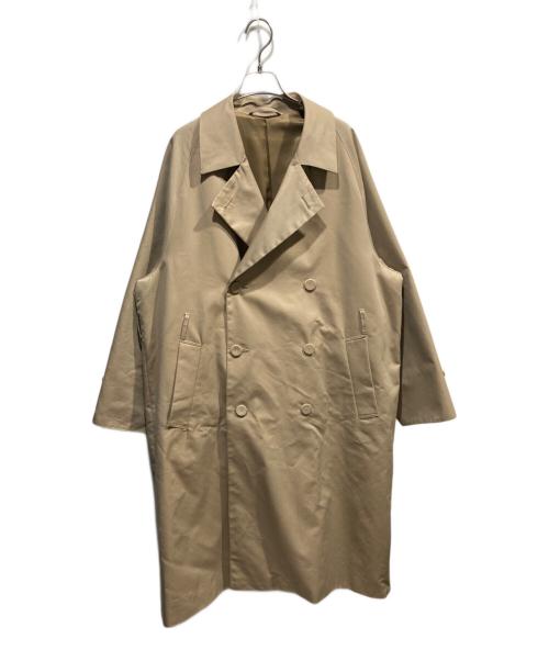 Adam et Rope（アダム エ ロペ）Adam et Rope (アダム エ ロペ) 《撥水》ライトウェイトギャバ オーバーサイズ ロング トレンチコート ベージュ サイズ:Mの古着・服飾アイテム