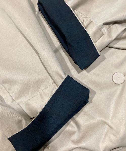 Adam et Rope（アダム エ ロペ）Adam et Rope (アダム エ ロペ) 《撥水》ライトウェイトギャバ オーバーサイズ ロング トレンチコート ベージュ サイズ:Mの古着・服飾アイテム