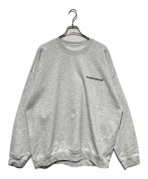 Cabaret Poval（キャバレーポバール）cabaret poval (キャバレーポバール) Schloss Crewneck グレー サイズ:XXLの古着・服飾アイテム