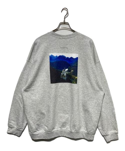 Cabaret Poval（キャバレーポバール）cabaret poval (キャバレーポバール) Schloss Crewneck グレー サイズ:XXLの古着・服飾アイテム