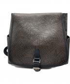 Vivienne Westwoodヴィヴィアンウエストウッド）の古着「アーサー総柄リュック/オーブ柄リュック」｜ブラウン