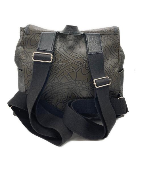 Vivienne Westwood（ヴィヴィアンウエストウッド）Vivienne Westwood (ヴィヴィアンウエストウッド) アーサー総柄リュック/オーブ柄リュック ブラウンの古着・服飾アイテム
