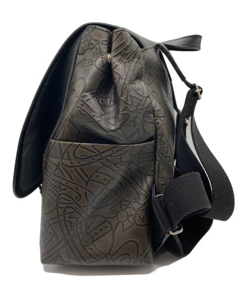 Vivienne Westwood（ヴィヴィアンウエストウッド）Vivienne Westwood (ヴィヴィアンウエストウッド) アーサー総柄リュック/オーブ柄リュック ブラウンの古着・服飾アイテム