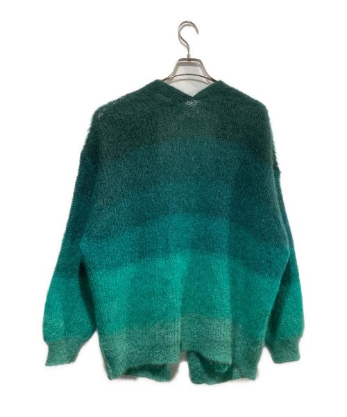 ISABEL ETOILE（イザベルマランエトワール）ISABEL ETOILE (イザベルマランエトワール) DANA グラデーション モヘヤミックスニット カーディガン グリーン サイズ:38の古着・服飾アイテム