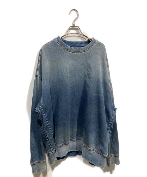 DIESEL（ディーゼル）DIESEL (ディーゼル) D-KRIB-NE スウェット インディゴ サイズ:XLの古着・服飾アイテム
