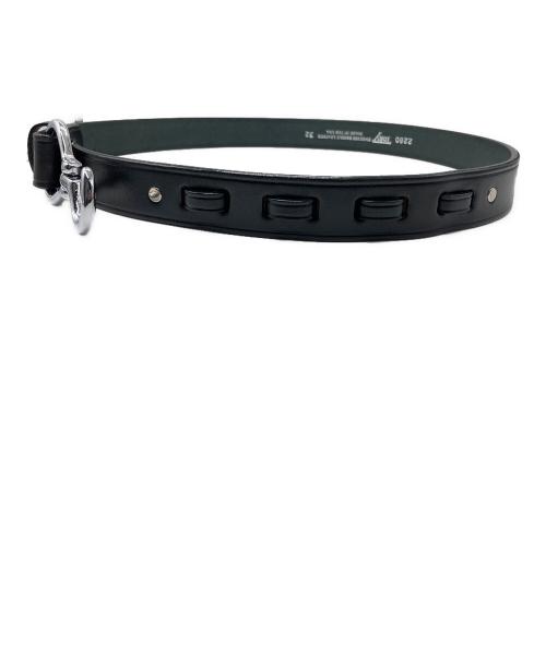 TORY LEATHER（トリーレザー）TORY LEATHER (トリーレザー) レザーベルト ブラックの古着・服飾アイテム