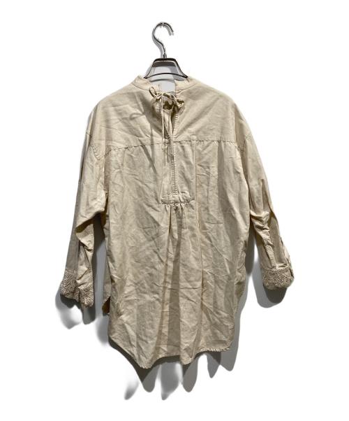 ne quittez pas（ヌキテパ）ne quittez pas (ヌキテパ) リネンコットンブラウス ベージュ サイズ:FREEの古着・服飾アイテム