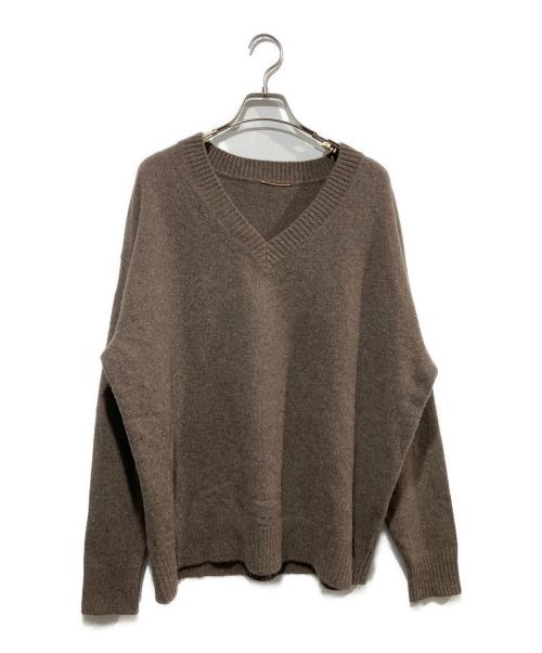 L'appartement（アパルトモン）L'Appartement (アパルトモン) Feminity Knit/フェミニティ ニット ブラウン サイズ:-の古着・服飾アイテム