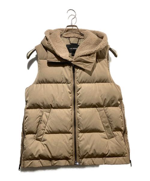 LOU ANDREA（ルーアンドレア）LOU ANDREA (ルーアンドレア) 2WAY DOWN VEST/ダウンベスト ベージュ サイズ:-の古着・服飾アイテム