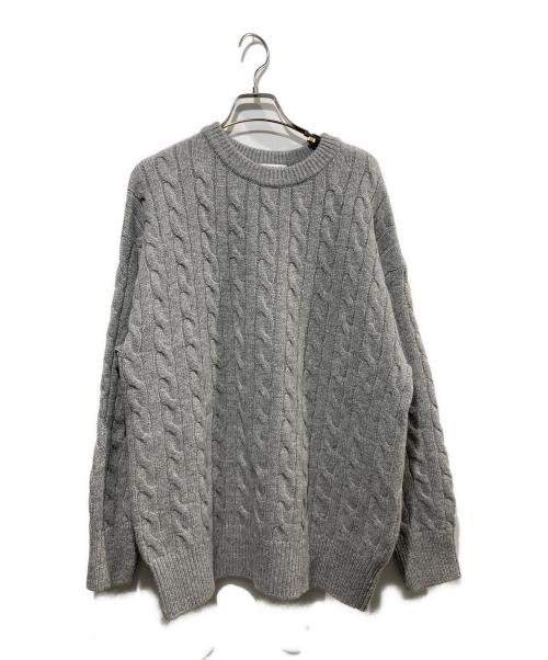 EVERYDAY I LIKE.（エヴリデイ アイ ライク）EVERYDAY I LIKE. (エヴリデイ アイ ライク) Oversized Cable Knit /ケーブルニット グレー サイズ:-の古着・服飾アイテム