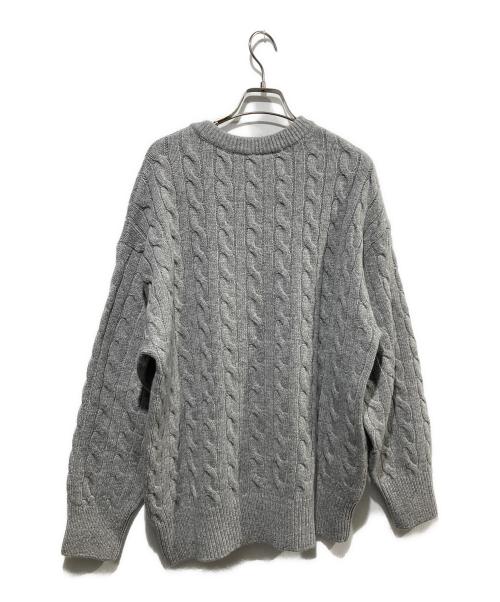 EVERYDAY I LIKE.（エヴリデイ アイ ライク）EVERYDAY I LIKE. (エヴリデイ アイ ライク) Oversized Cable Knit /ケーブルニット グレー サイズ:-の古着・服飾アイテム