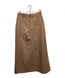 Couture d'adam（クチュールドアダム）の古着「GUNCLUB CHECK LONG SKIRT」｜ブラウン