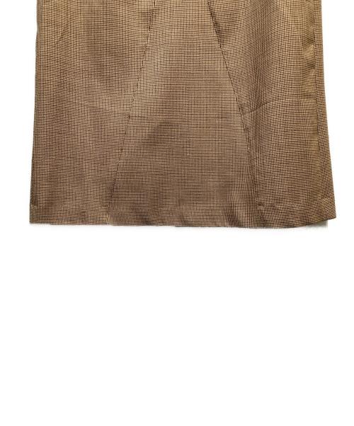 Couture d'adam（クチュールドアダム）COUTURE D'ADAM (クチュールドアダム) GUNCLUB CHECK LONG SKIRT ブラウン サイズ:36の古着・服飾アイテム