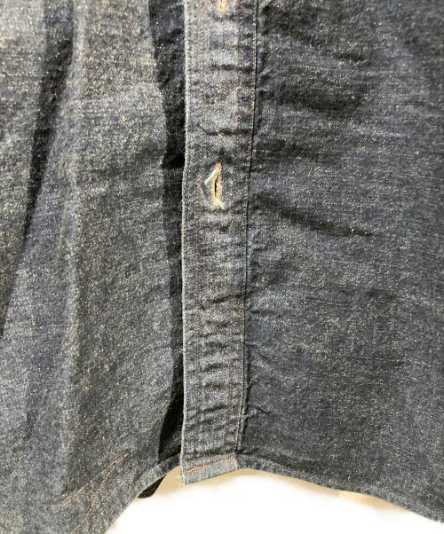 RRL（ダブルアールエル）RRL (ダブルアールエル) エルボーパッチデニムシャツ インディゴ サイズ:Lの古着・服飾アイテム