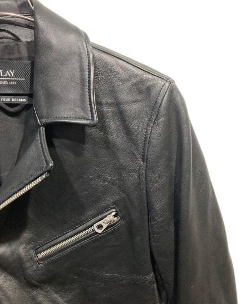 REPLAY（リプレイ）REPLAY (リプレイ) ダブルライダースジャケット ブラック サイズ:Sの古着・服飾アイテム