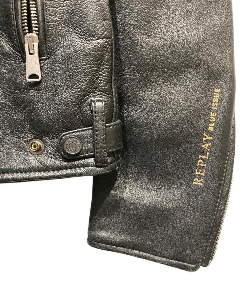 REPLAY（リプレイ）REPLAY (リプレイ) ダブルライダースジャケット ブラック サイズ:Sの古着・服飾アイテム