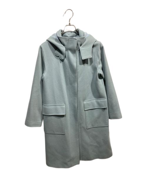 theory（セオリー）theory (セオリー) LAMB MELTON DUFFLE COAT ミントグリーン サイズ:Sの古着・服飾アイテム
