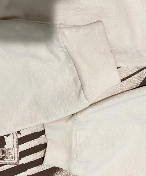 b Eautiful（ビューティフル）b Eautiful (ビューティフル) Soccer Jersey 2 Crewneck Sweatshirt ベージュ サイズ:XLの古着・服飾アイテム