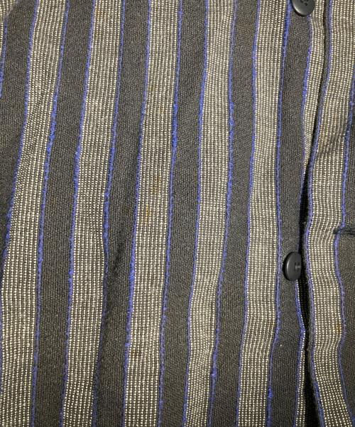 ISSEY MIYAKE（イッセイミヤケ）ISSEY MIYAKE (イッセイミヤケ) ストライプシャツ ブラック サイズ:Lの古着・服飾アイテム