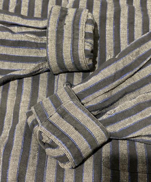 ISSEY MIYAKE（イッセイミヤケ）ISSEY MIYAKE (イッセイミヤケ) ストライプシャツ ブラック サイズ:Lの古着・服飾アイテム