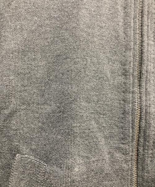 theory（セオリー）theory (セオリー) ダブルフェイスジップアップニット/ドライバーズニット グレー サイズ:Mの古着・服飾アイテム