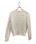 POLO RALPH LAUREN (ポロ・ラルフローレン) ウールカシミヤケーブルニットカーディガン ホワイト サイズ:M：10000円