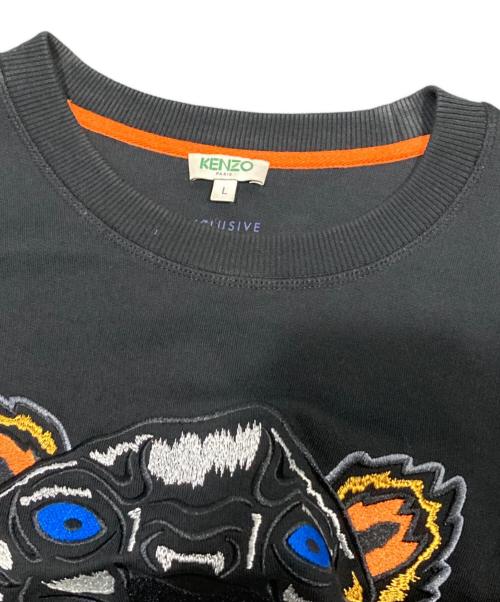 KENZO（ケンゾー）KENZO (ケンゾー) タイガー刺繍スウェット ブラック サイズ:Lの古着・服飾アイテム