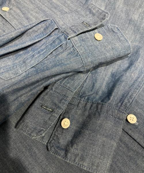 MACPHEE（マカフィー）MACPHEE (マカフィー) デニムシャンブレー レギュラーカラーシャツ インディゴ サイズ:36の古着・服飾アイテム