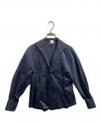 EFFE BEAMSエッフェ ビームス）の古着「オープンカラーシャツ」｜ネイビー