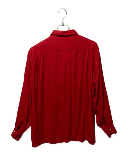 ARROW（アロー）ARROW (アロー) 50’S-60'S レーヨンシャツ レッド サイズ:SIZE 16 1/2の古着・服飾アイテム