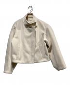 Lily Brownリリーブラウン）の古着「袖ファー2wayコート」｜ベージュ