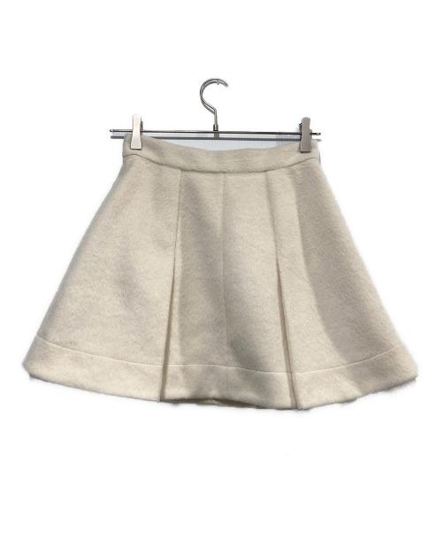 Lily Brown（リリーブラウン）Lily Brown (リリーブラウン) フレアミニスカート ベージュ サイズ:0 155/60Aの古着・服飾アイテム
