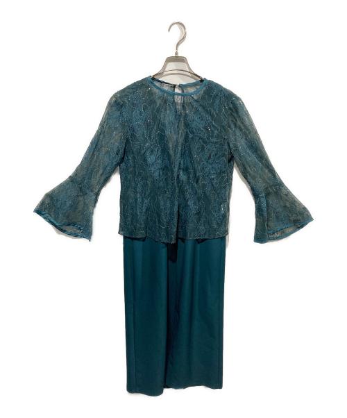 stola.（ストラ）stola. (ストラ) オケージョンワンピース＆レースブラウスセット グリーン サイズ:38の古着・服飾アイテム