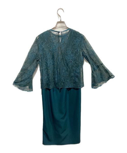 stola.（ストラ）stola. (ストラ) オケージョンワンピース＆レースブラウスセット グリーン サイズ:38の古着・服飾アイテム