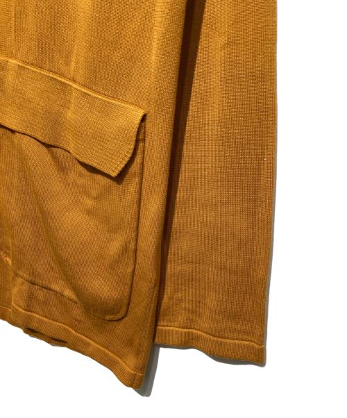 TOMORROW tricot（トゥモローランド トリコ）TOMORROW tricot (トゥモローランド トリコ) スビンコットンシルク ニットジャケット イエロー サイズ:Mの古着・服飾アイテム