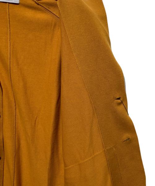 TOMORROW tricot（トゥモローランド トリコ）TOMORROW tricot (トゥモローランド トリコ) スビンコットンシルク ニットジャケット イエロー サイズ:Mの古着・服飾アイテム