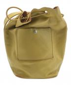 JIL SANDERジルサンダー）の古着「レザーショルダーバッグ」｜イエロー