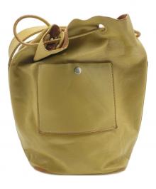 JIL SANDER（ジルサンダー）の古着「レザーショルダーバッグ」｜イエロー