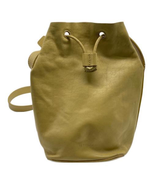 JIL SANDER（ジルサンダー）JIL SANDER (ジルサンダー) レザーショルダーバッグ イエローの古着・服飾アイテム
