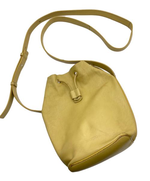 JIL SANDER（ジルサンダー）JIL SANDER (ジルサンダー) レザーショルダーバッグ イエローの古着・服飾アイテム