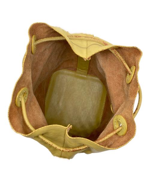 JIL SANDER（ジルサンダー）JIL SANDER (ジルサンダー) レザーショルダーバッグ イエローの古着・服飾アイテム