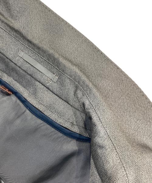 Yves Saint Laurent（イヴサンローラン）Yves Saint Laurent (イヴサンローラン) ジャガードライナーウールシルクステンカラーコート グレー サイズ:SIZE 170の古着・服飾アイテム