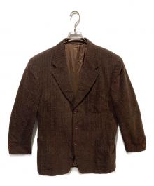 CELINE HOMME（セリーヌオム）の古着「コーデュロイ3Bジャケット」｜ブラウン