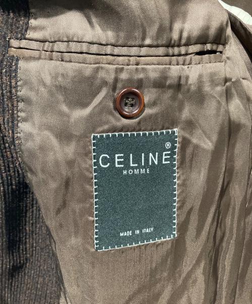 CELINE HOMME（セリーヌオム）CELINE HOMME (セリーヌオム) コーデュロイ3Bジャケット ブラウン サイズ:52の古着・服飾アイテム