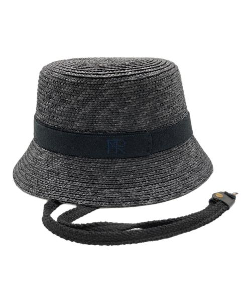 MUKU-AN（ムク アン）MUKU-AN (ムク アン) STRAW HAT ブラックの古着・服飾アイテム