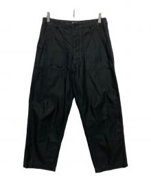 INTERIM（インテリム）の古着「GIZA BACK SATIN BAKER PANTS」｜ブラック